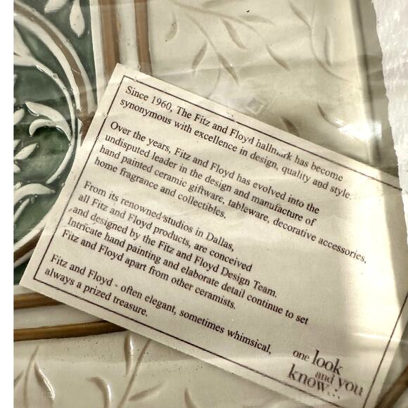 Fitz and Floyd Gregorian 2005 Large Serving Platter-Wrapped and New in Box! - Picture 7 of 7